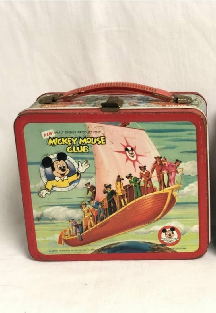The Mickey Mouse Club vintage metal lunchbox with (1 of 1)