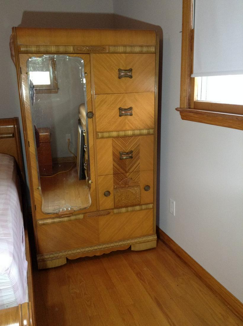 Art Deco Wardrobe  65"x 36"x21" (1 of 1)