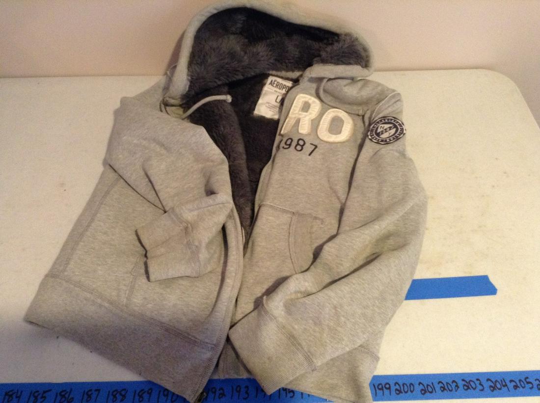 Aeropostale Zip Up Lined Sweatshirt: Aeropostale Zip Up Lined Sweatshirt