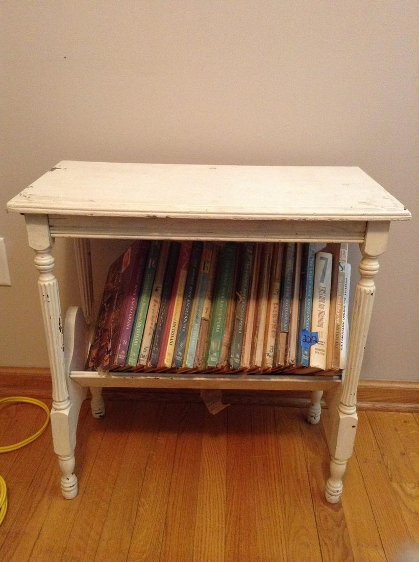 Side Table with Bookshelf 24"x 25": Side Table with Bookshelf 24"x 25"
