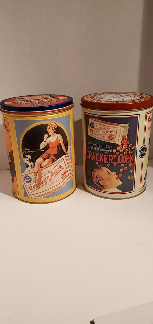 Vintage Cracker Jack Canisters: Vintage Cracker Jack Canisters