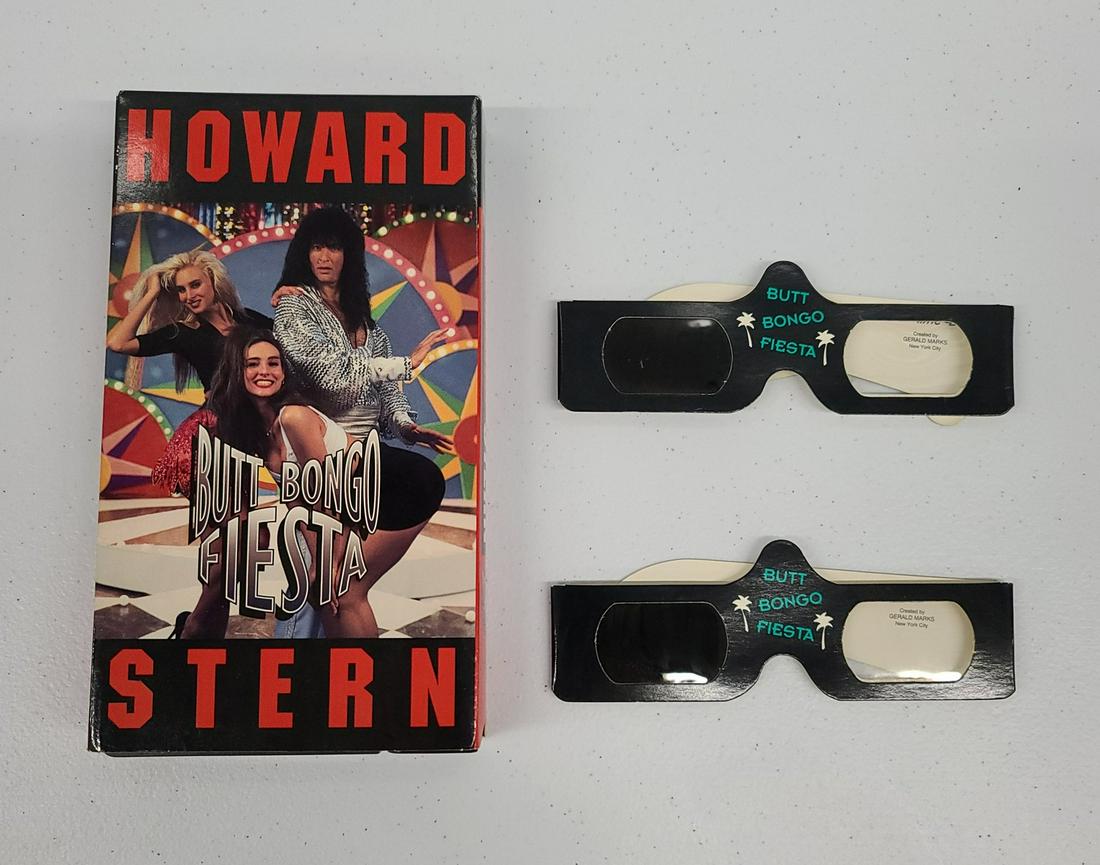 Howard Stern Butt Bongos VHS and Glasses: Howard Stern Butt Bongos VHS and Glasses