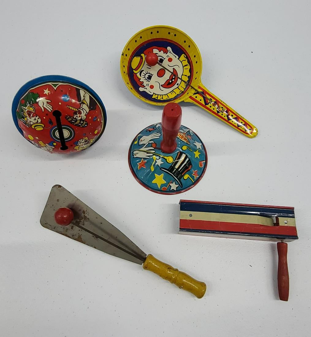 Vintage Tin Noise Makers: Vintage Tin Noise Makers