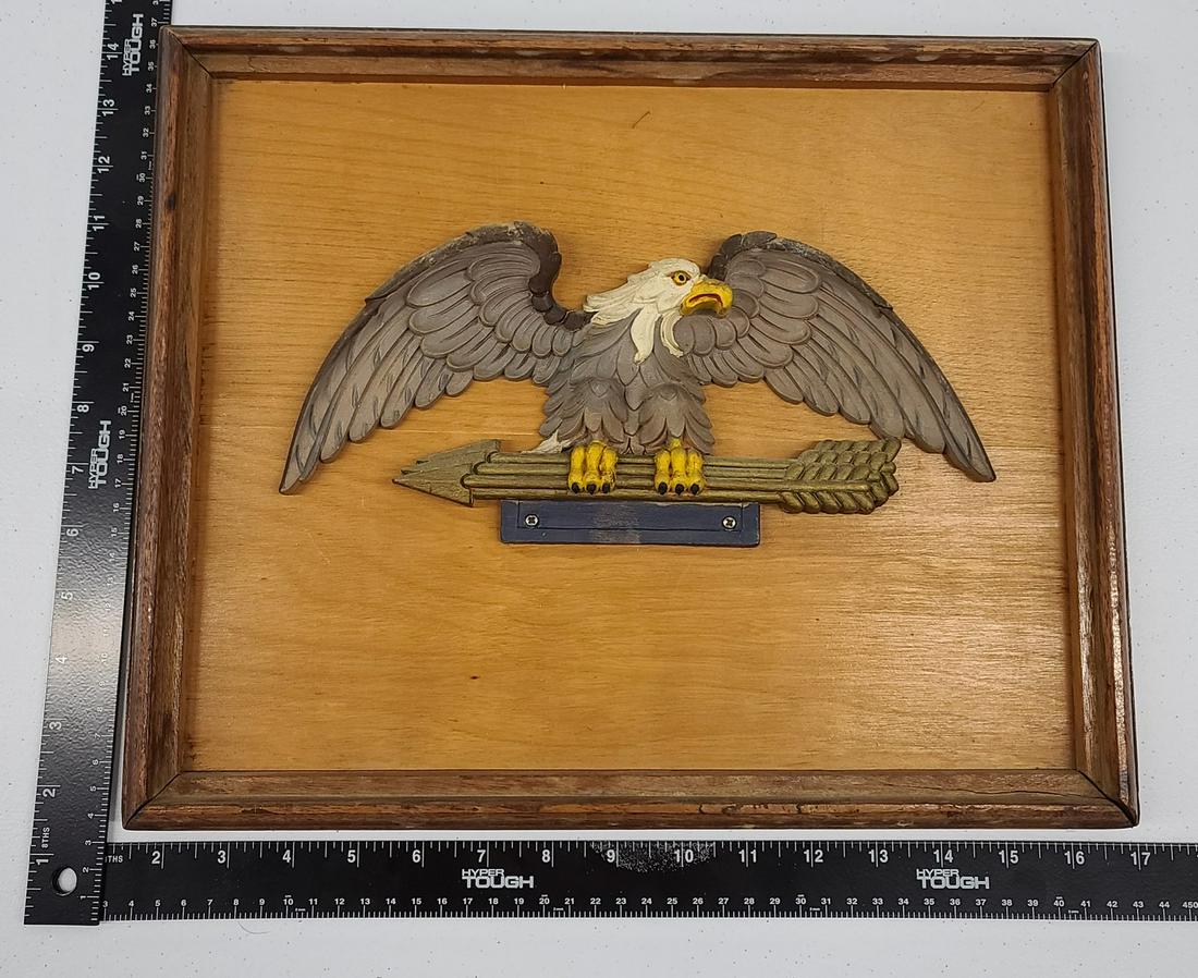Vintage Wood Eagle Wall Art (1 of 1)