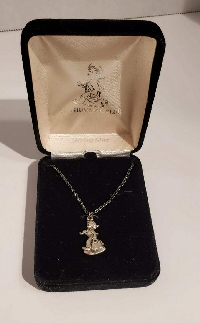 NIB Hummel Sterling Silver Pendant & Chain: NIB Hummel Sterling Silver Pendant & Chain
