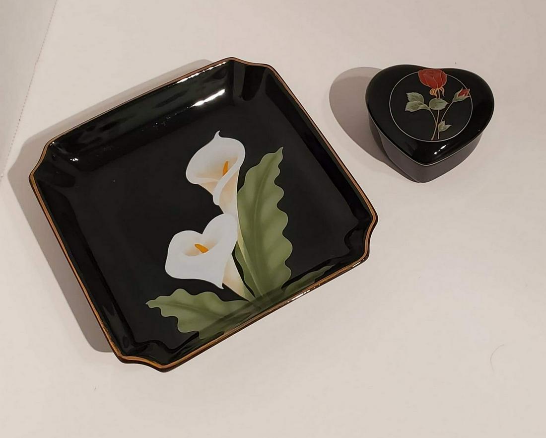 Vtg Otagari Dish and Trinket Box: Vtg Otagari Dish and Trinket Box