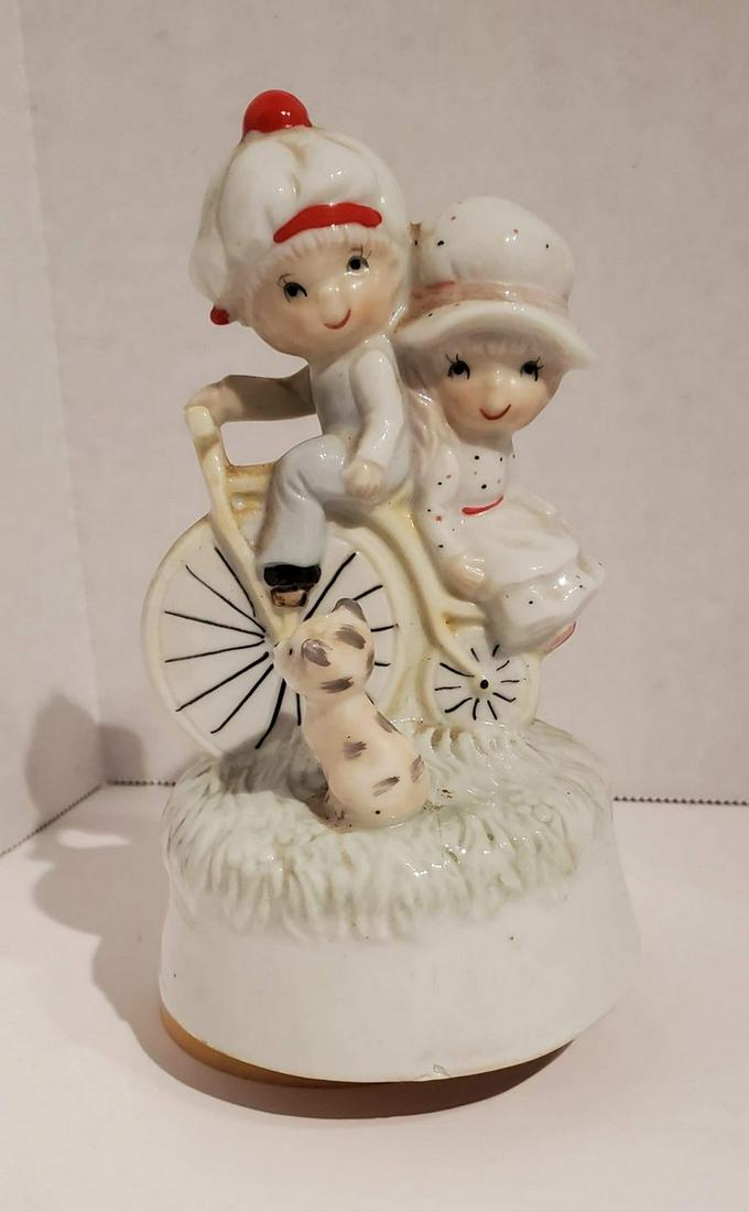 Vintage Kids on Bike Music Box: Vintage Kids on Bike Music Box