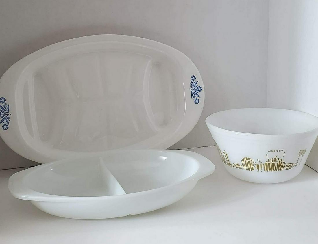 Vtg Corningware Federal and Pyrex: Vtg Corningware Federal and Pyrex