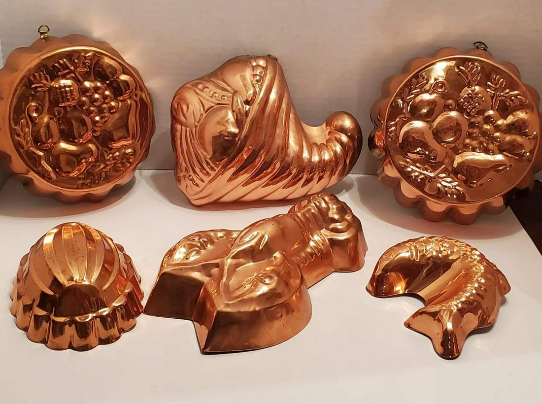 Vintage Copper Mold Lot (1 of 1)