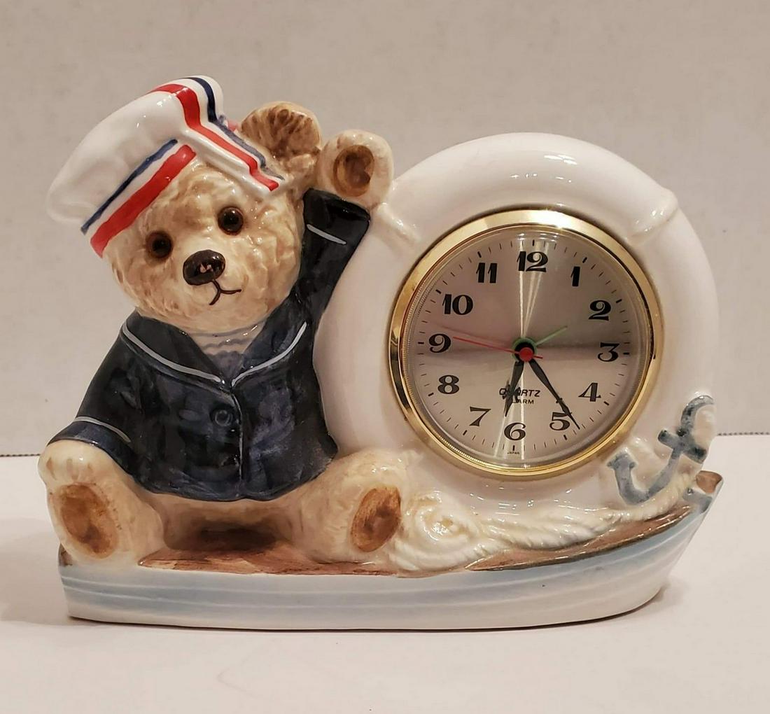 Vintage Bialosky Teddy Bear Alarm Clock (1 of 1)
