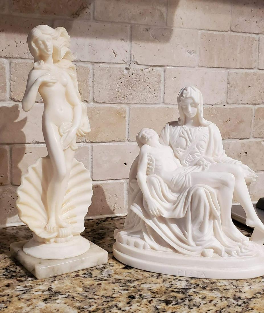 Vintage Pieta & Venus Statues Italy 7" and 10" (1 of 1)