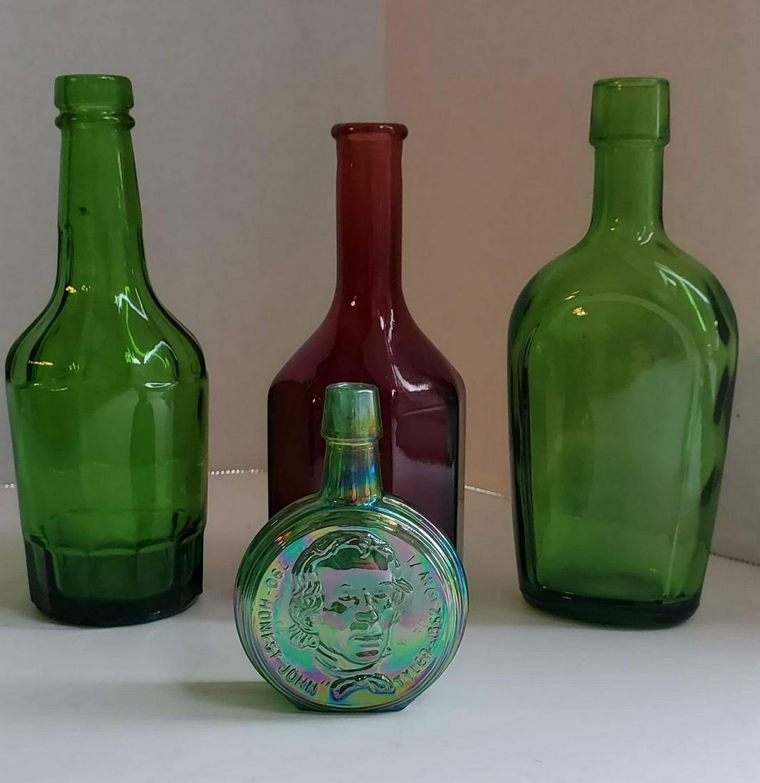 Wheaton Glass Bottles incl Pres John Tyler (1 of 1)