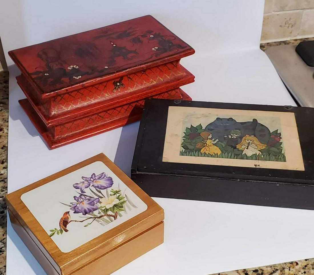 Vintage Hand Painted Boxes (1 of 1)
