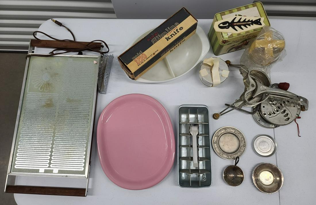 Midcentury Kitchen Items incl Hot Plate and Salad (1 of 1)