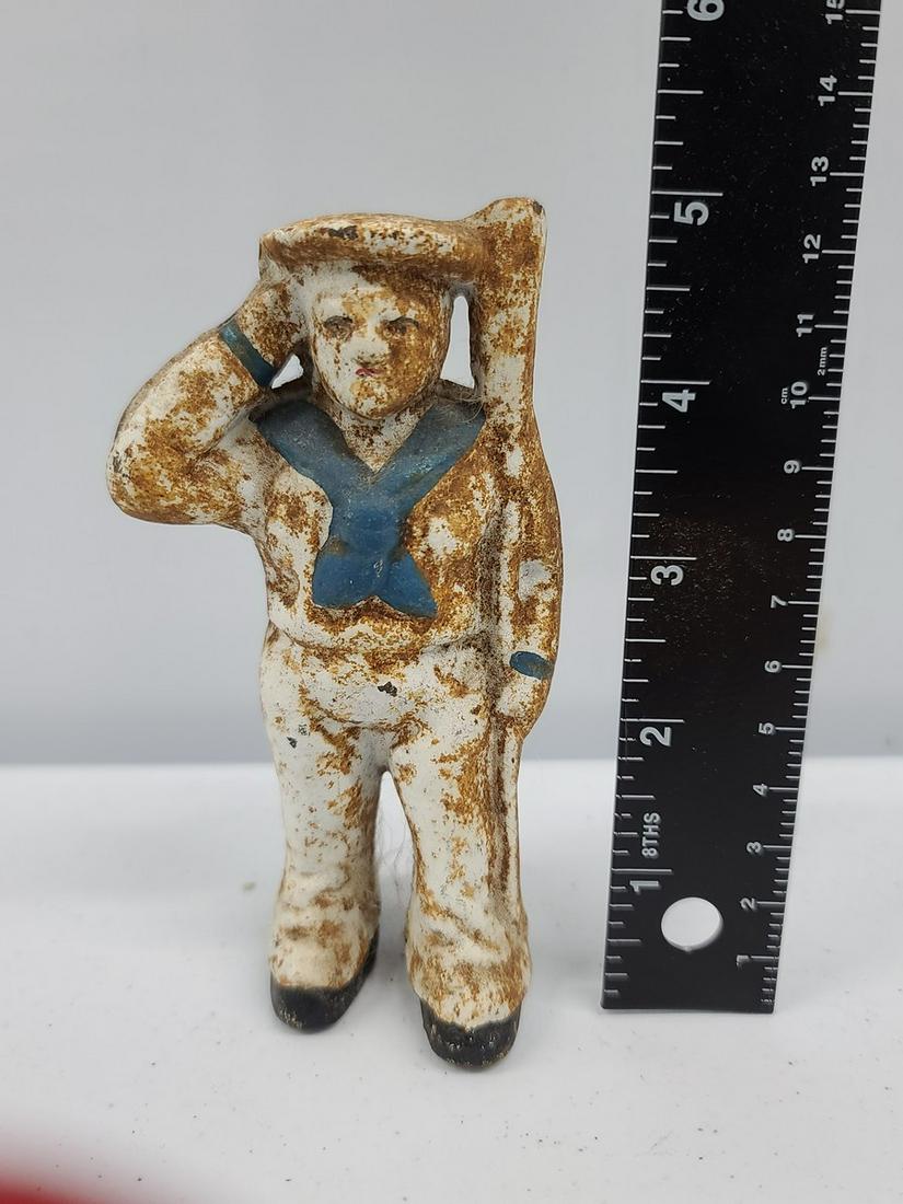 Vintage Cast Iron Sailor Bank (1 of 1)