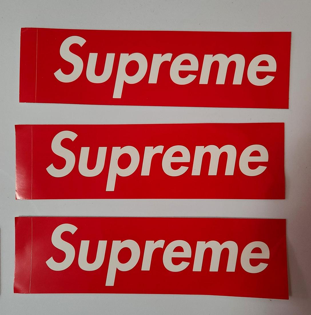 Authentic New Logo Supreme Stickers: Authentic New Logo Supreme Stickers