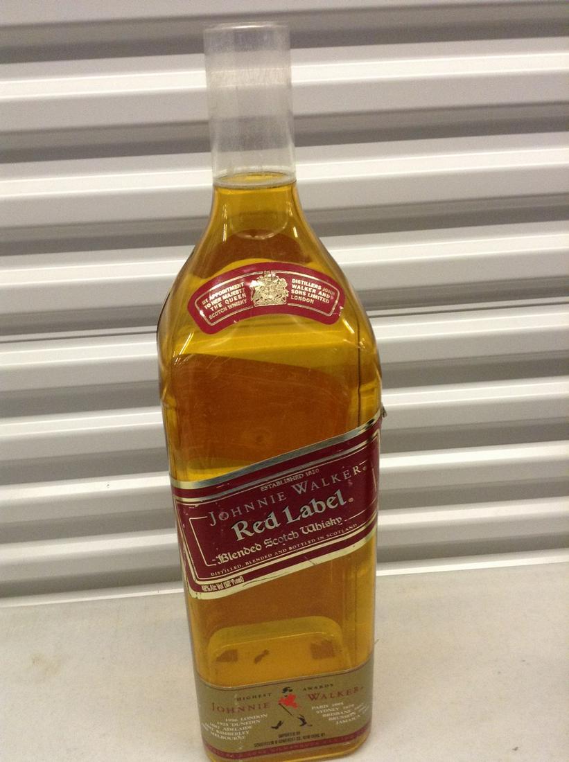 Large Johnnie Walker Bottle Bank: 25 in.