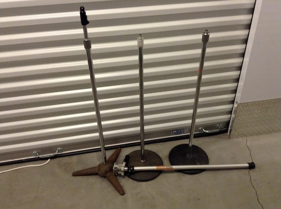 Lot of microphone stands and more (1 of 1)