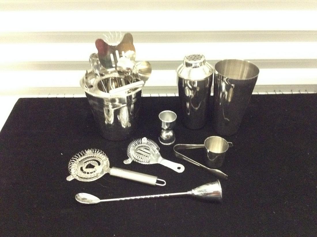 Vintage Stainless Steel Bar Mixing Set (1 of 1)