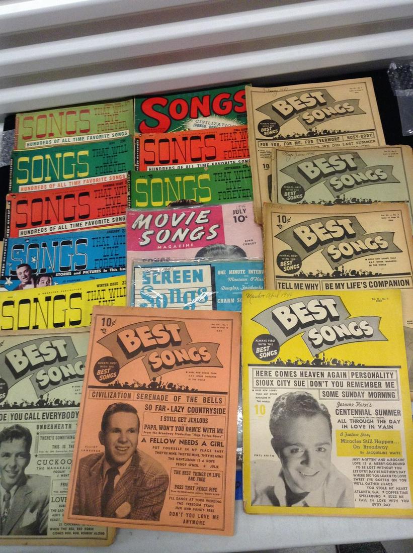 Lot of Song Books: Lot of Song Books