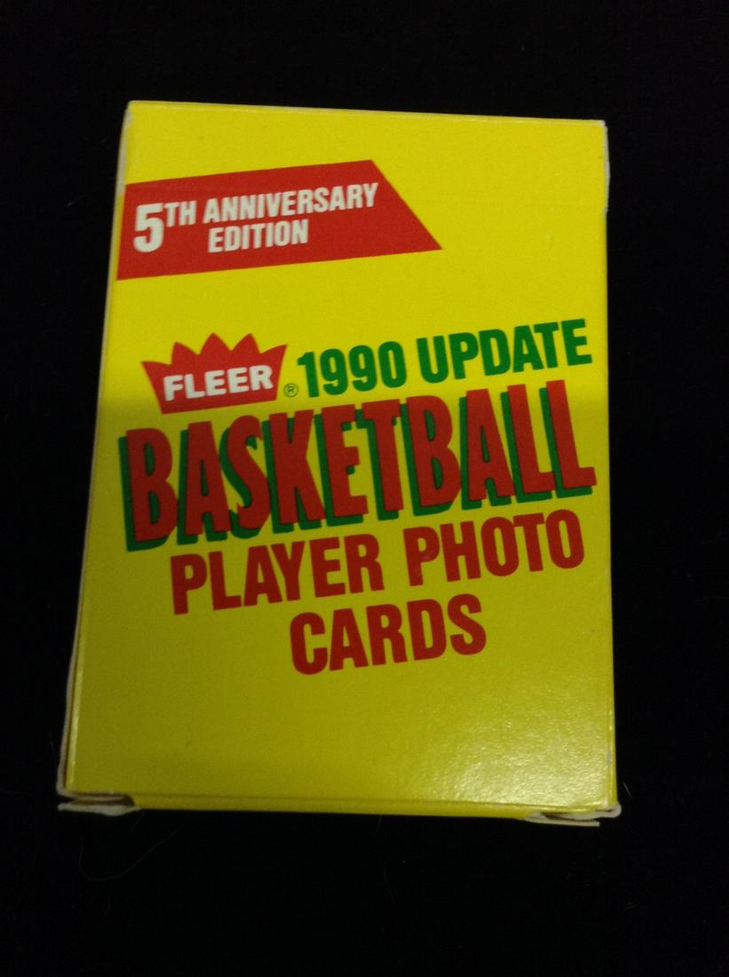 Fleer 1990 Update Basketball Player Photo Cards in Box (1 of 1)