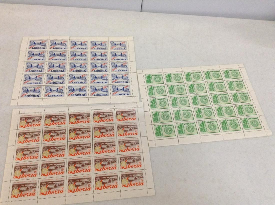 Liberia Stamp Sheets MNH Includes Air Mails 1955: Liberia Stamp Sheets MNH Includes Air Mails 1955