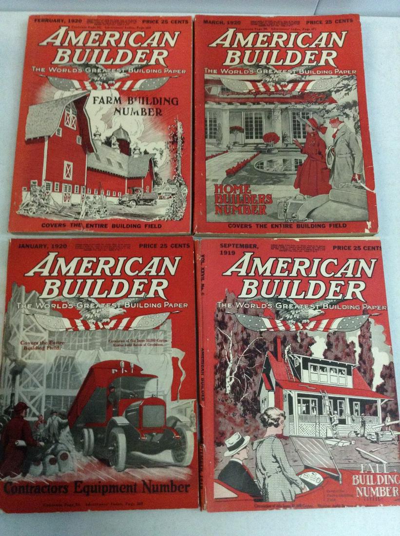 Lot of 1920 American Builder Books: Lot of 1920 American Builder Books