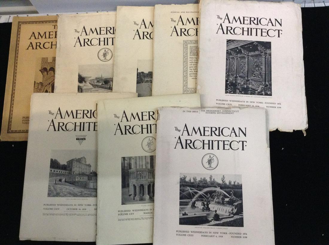 Lot of 1920's the American Architect Books (1 of 1)