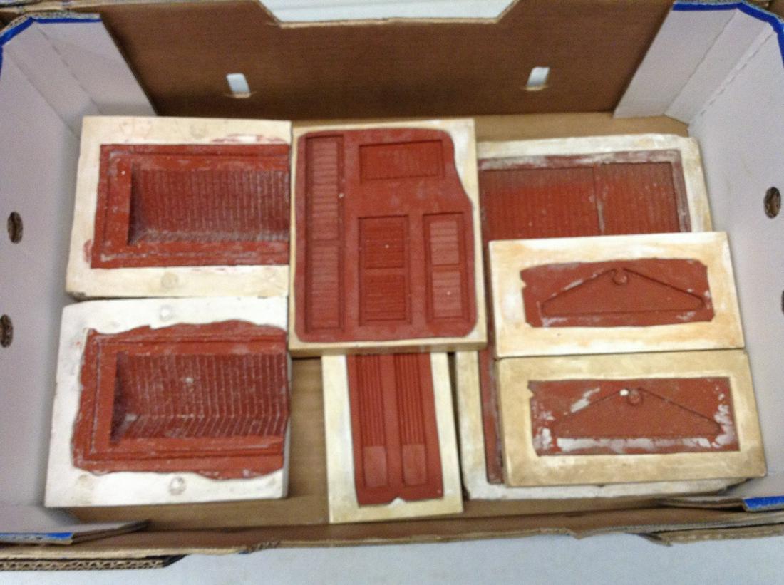 Box of Doll House Molds: Box of Doll House Molds