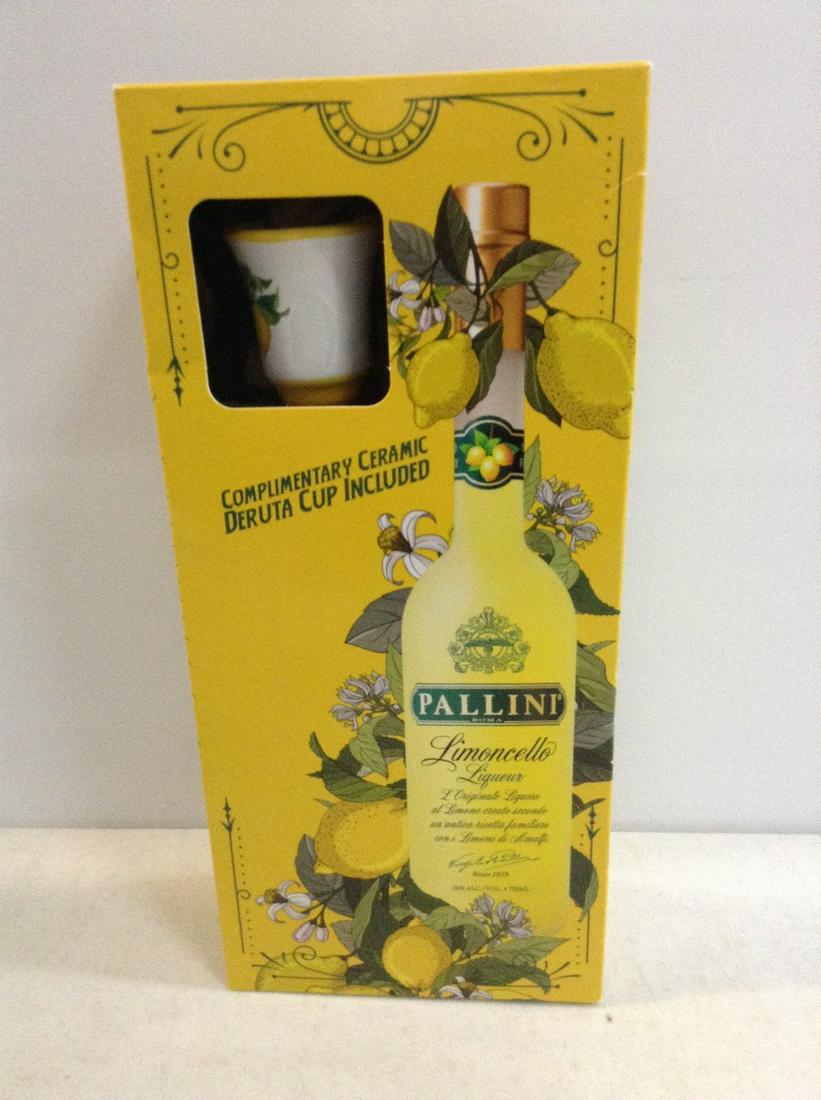Pallini Limoncello Liqueur 750mL new in box: Any contents in bottle is Free; You are bidding on the bottle & unbroken tax stamp