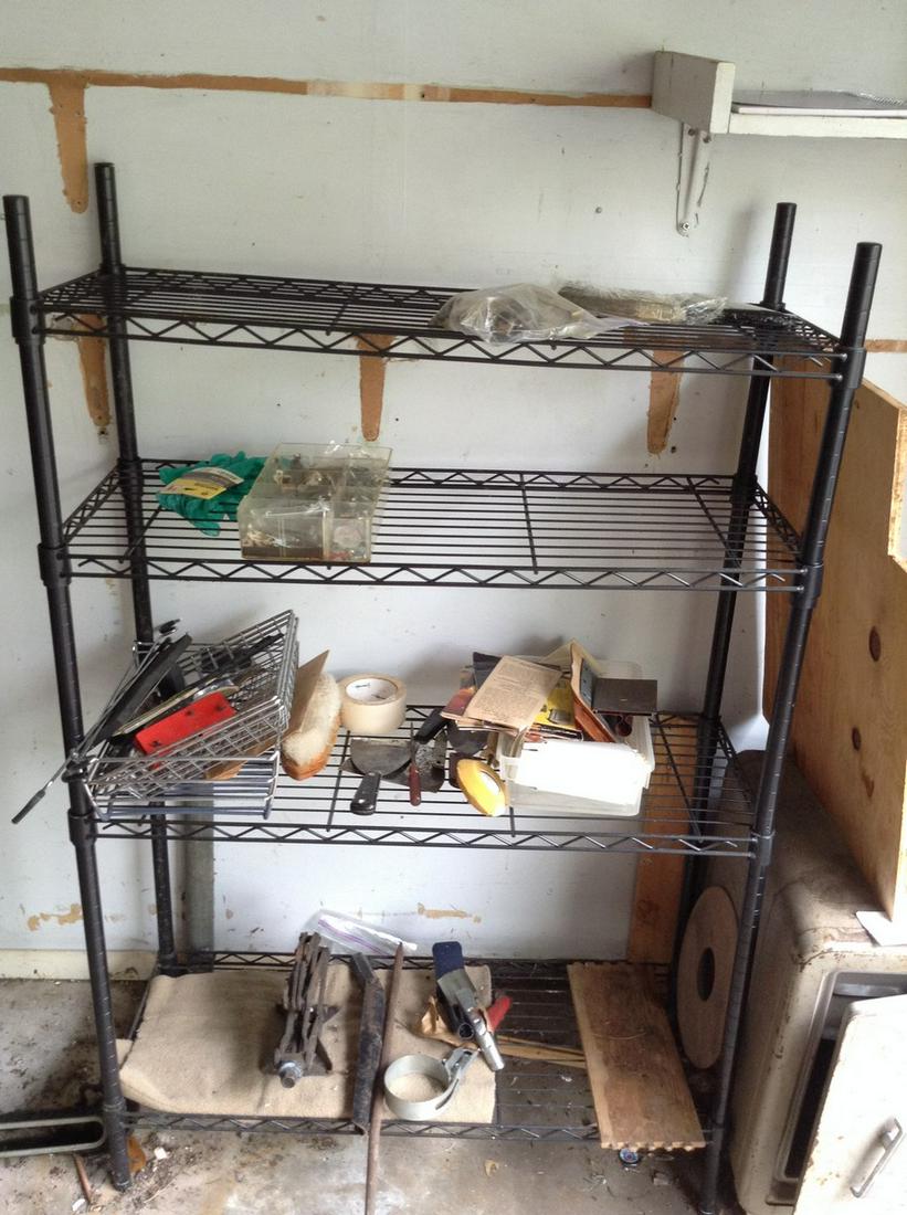 metal rack with contents (1 of 1)