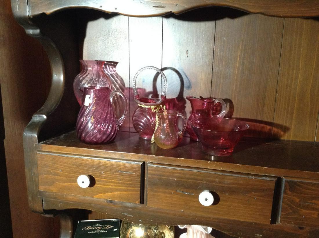 pink fenton and other vintage glassware: pink fenton and other vintage glassware