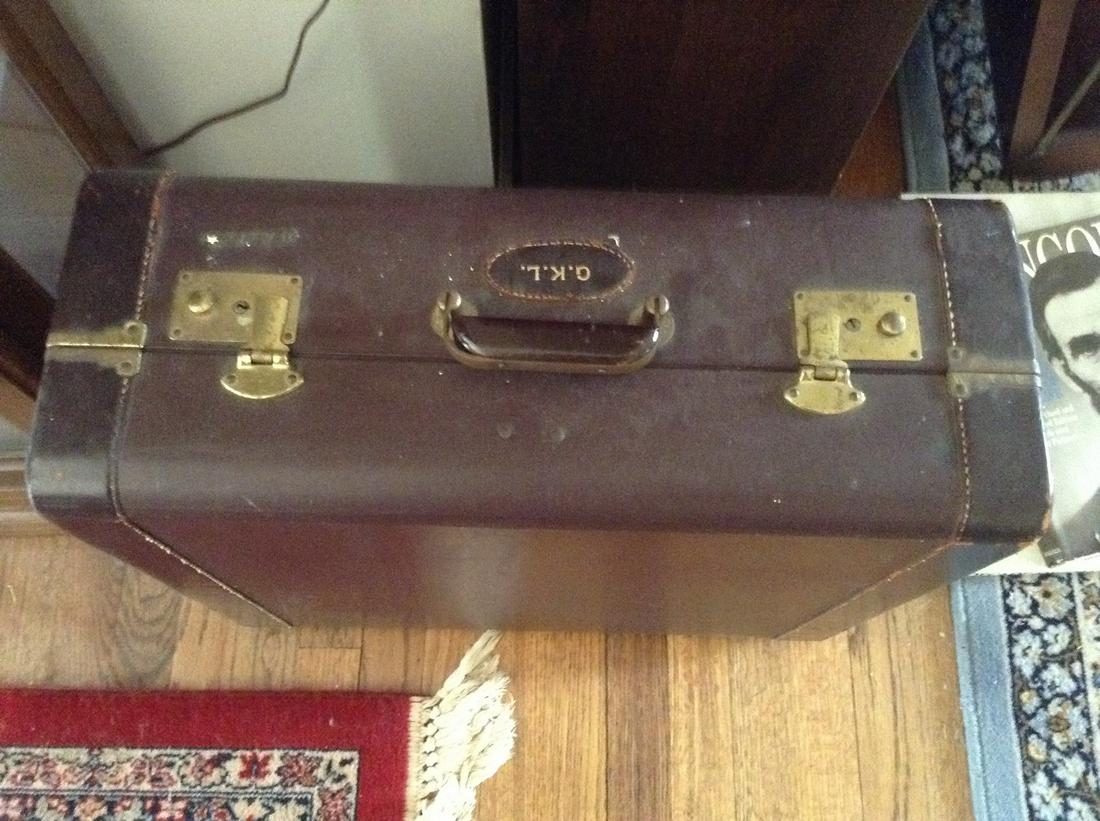 vintage leather suitcase (1 of 1)