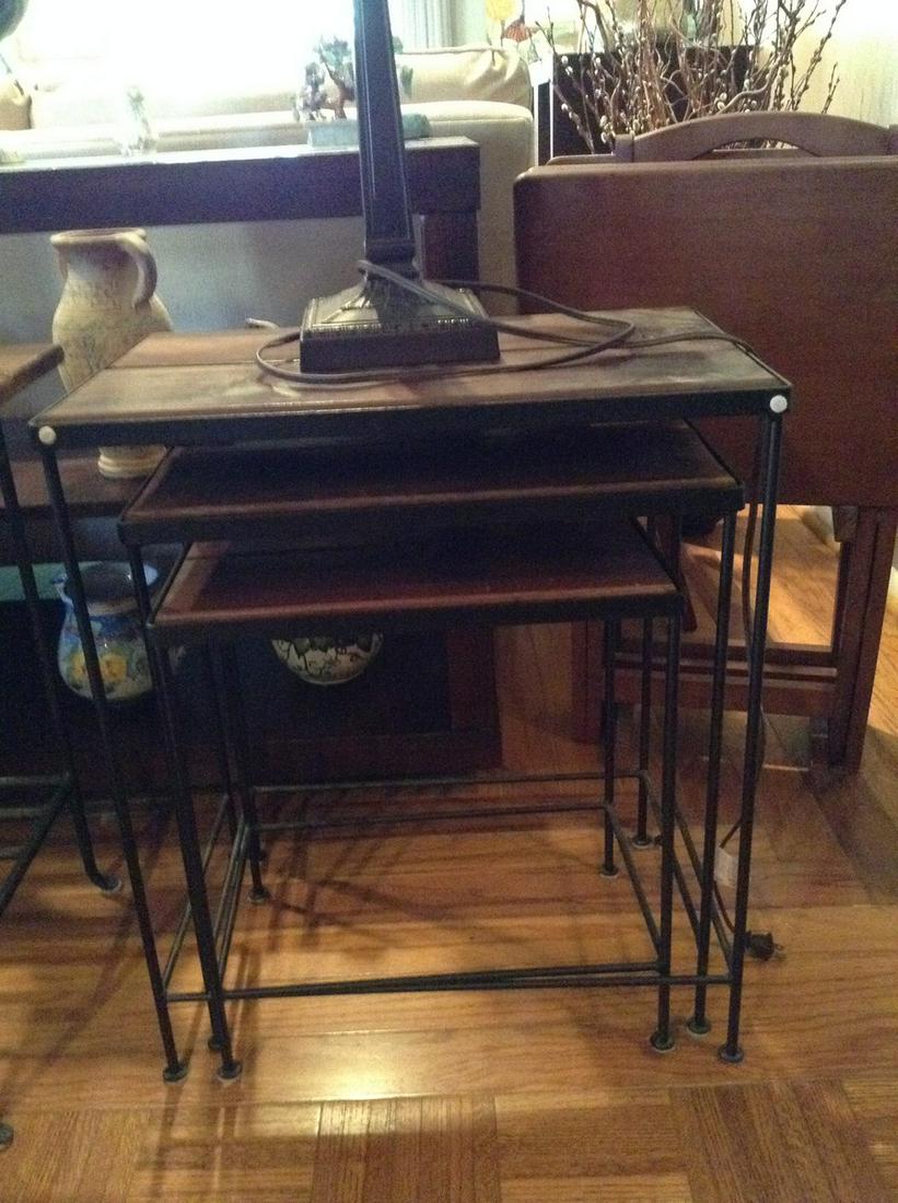 Three Nesting Side Tables Tallest 24": Three Nesting Side Tables Tallest 24"