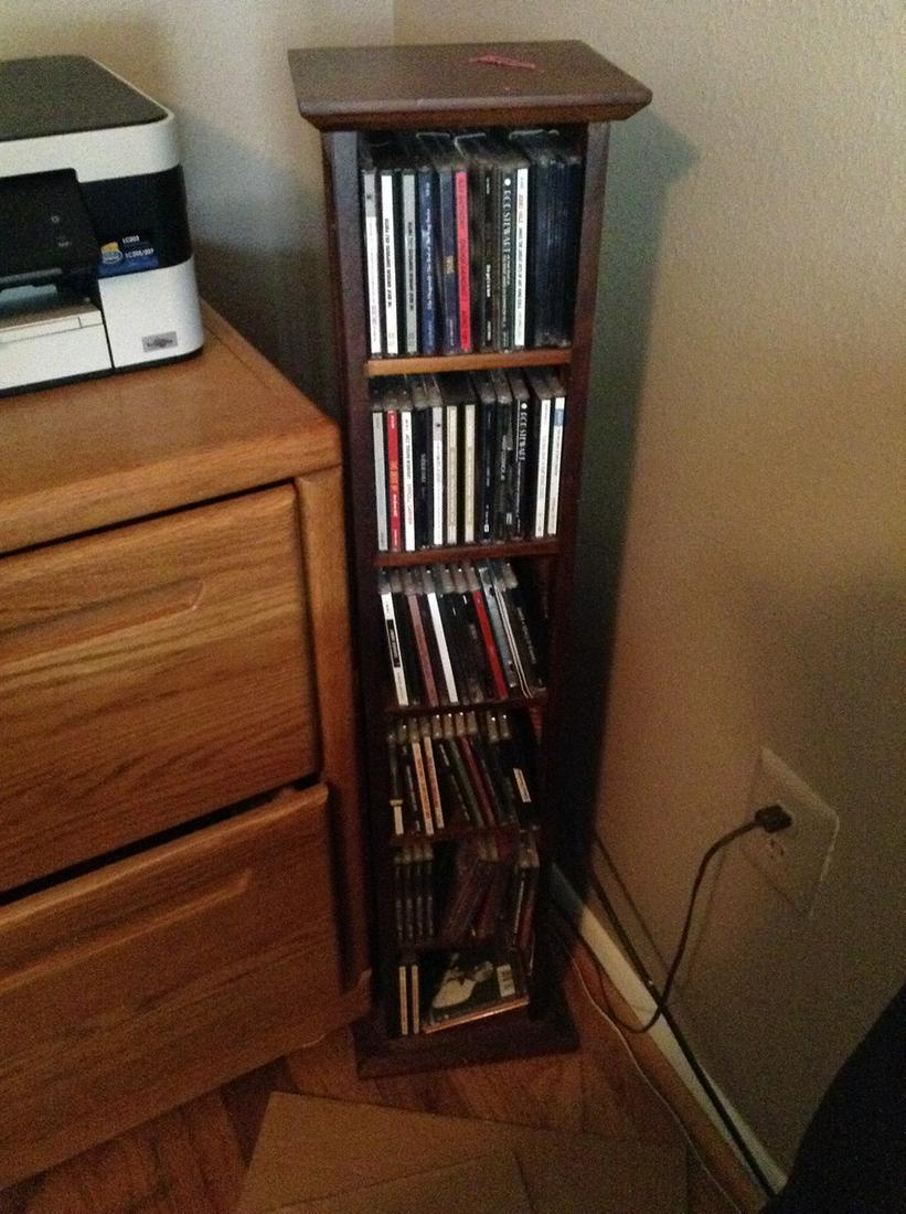 CD Rack full of CDs (1 of 1)