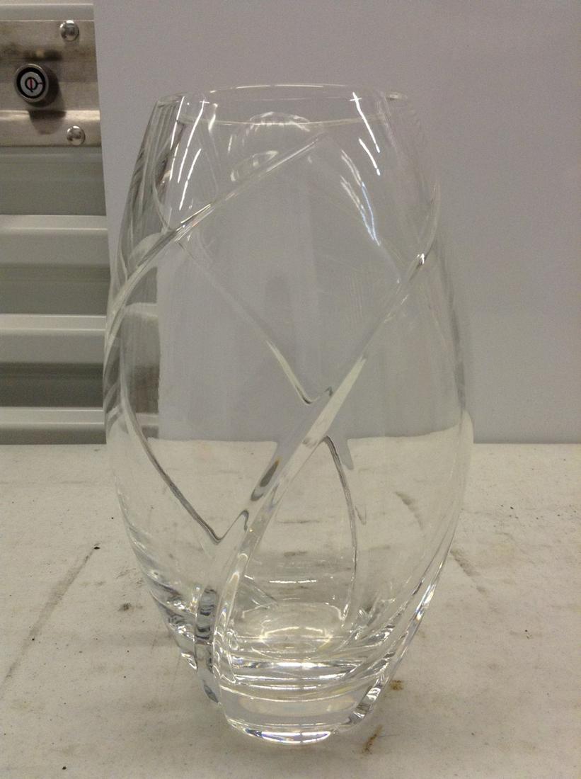 Signed "Tiffany and Co." Cot Glass Vase: Signed "Tiffany and Co." Cot Glass Vase