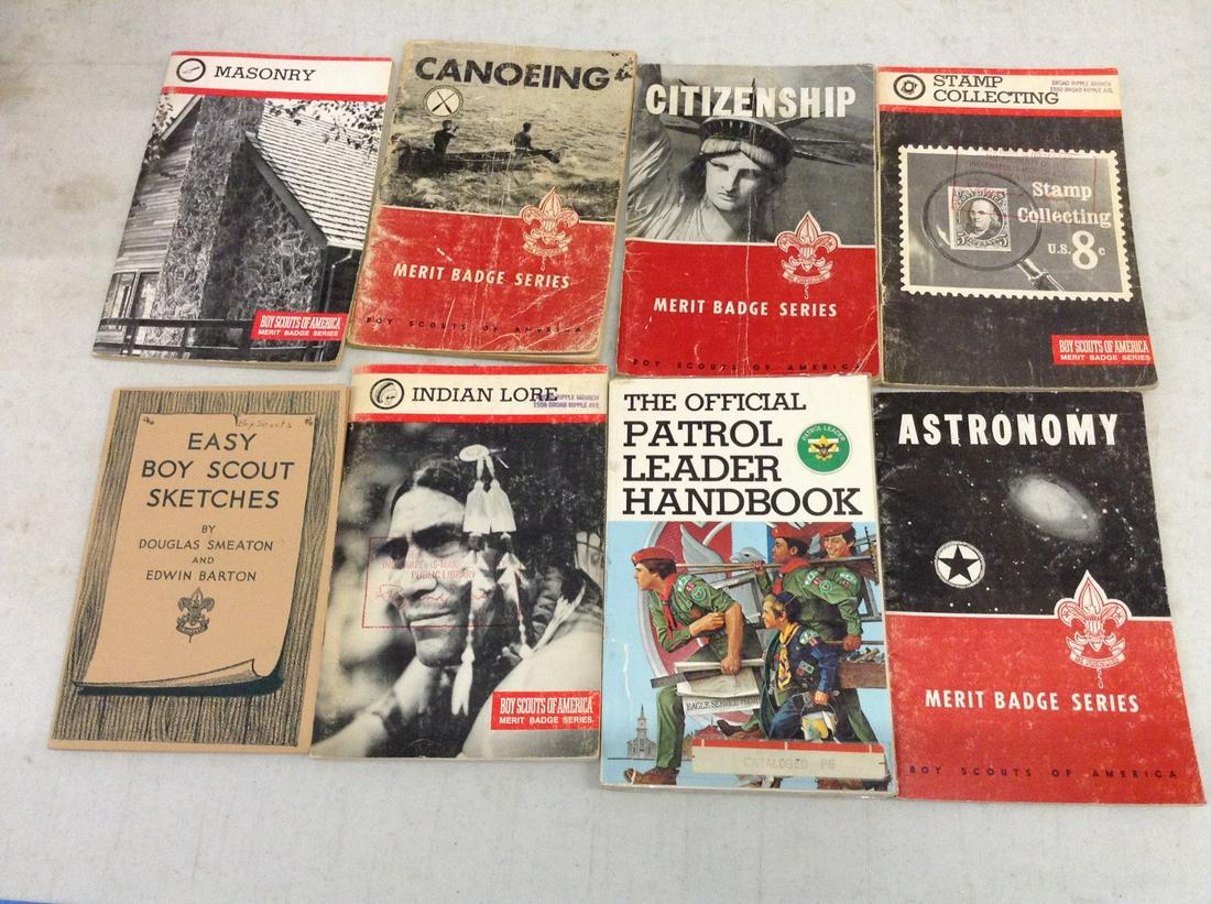 lot of vintage boy scout books (1 of 1)