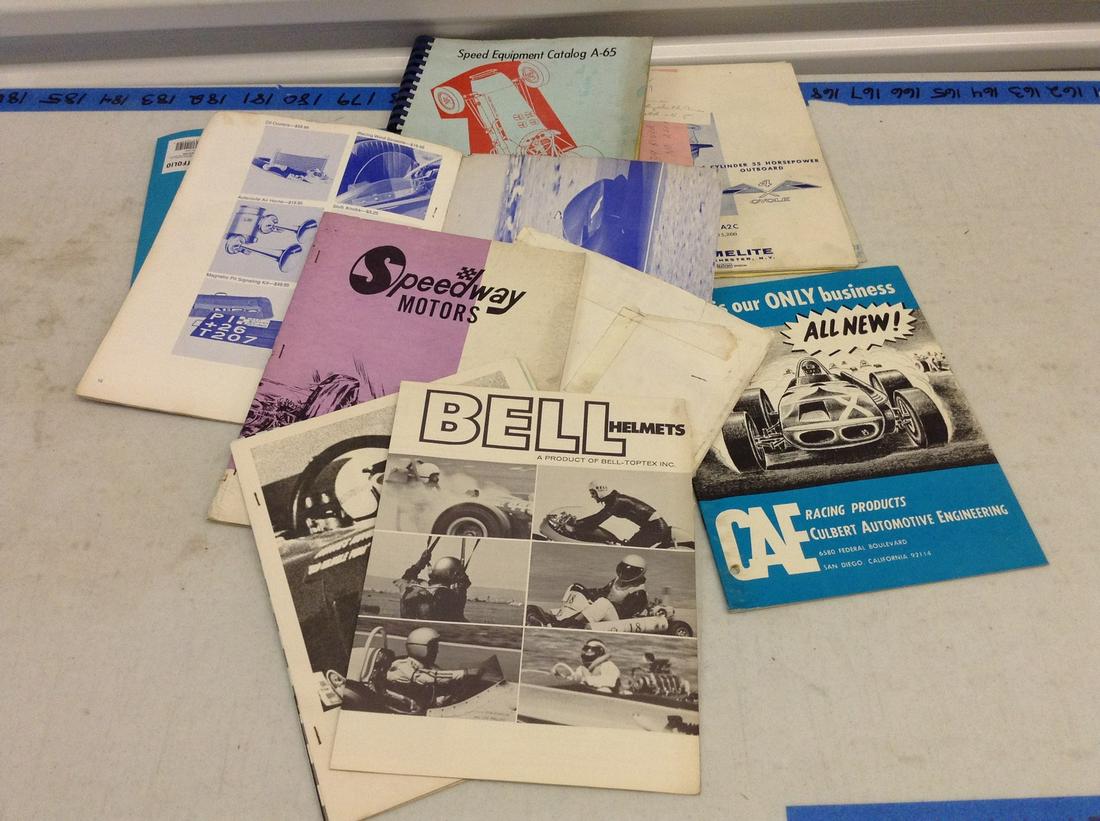 Large amount of vintage stock car racing catalogues (1 of 1)