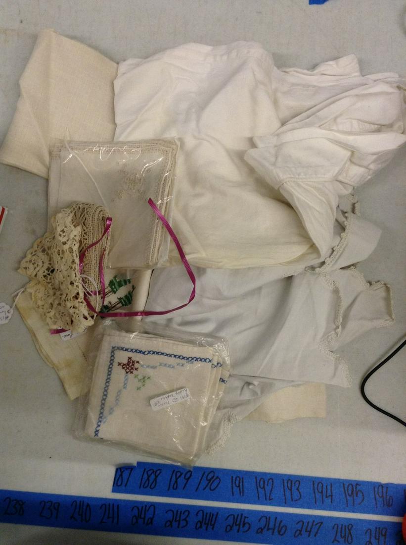Lot of Clothes and Linens: Lot of Clothes and Linens