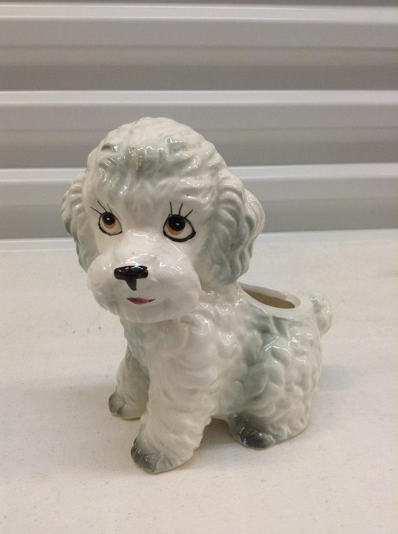 Made in Japan Vintage Poodle Planter  7" tall (1 of 1)