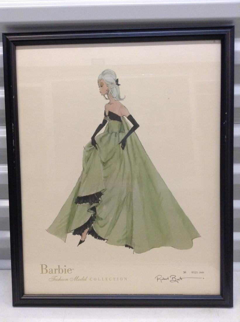 Limited Edition Signed and Numbered Barbie Fashion: Limited Edition Signed and Numbered Barbie Fashion Model Collection 17.5"x22"