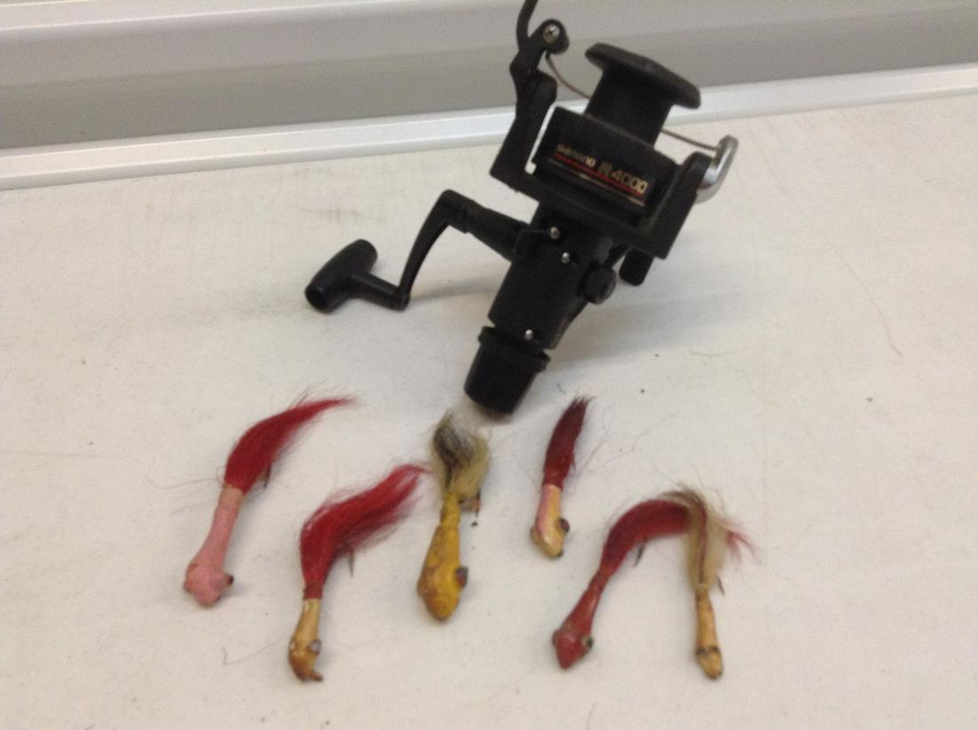 Vintage Fishing Lures and Shimano Spinner Reel (1 of 1)