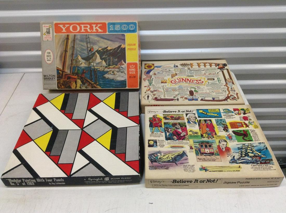1960s Spingbok Roy Lichtenstein, Milton Bradley and: 1960s Spingbok Roy Lichtenstein, Milton Bradley and other vintage puzzles