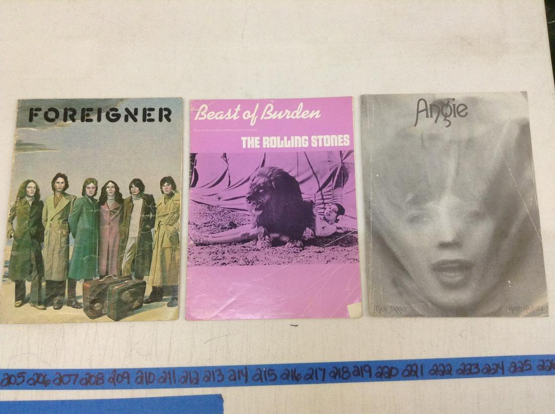 1970s Rolling Stones and Foreigner Sheet Music: 1970s Rolling Stones and Foreigner Sheet Music