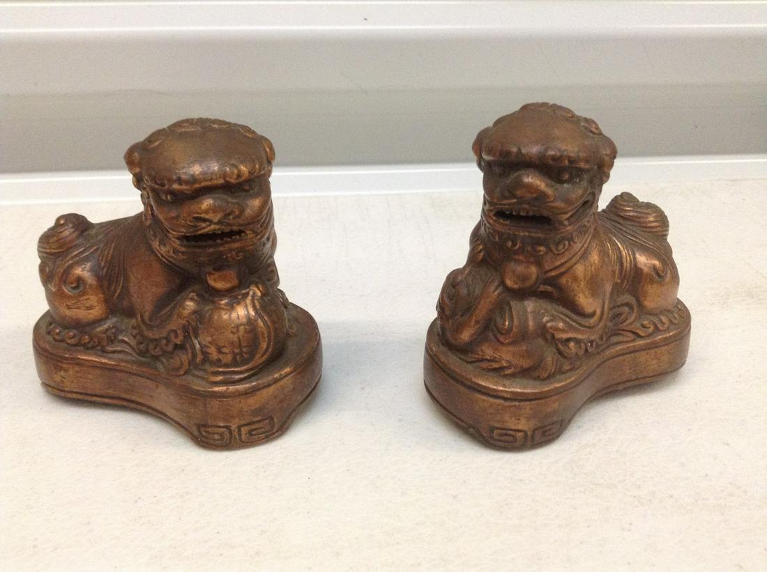 Pair of Foo Dog  Statues 3.5" tall (1 of 1)