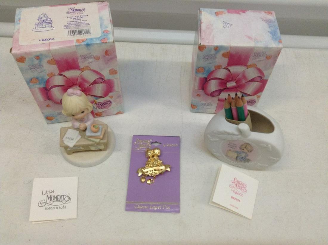 Lot of Precious Moments Figures and Pin (1 of 1)