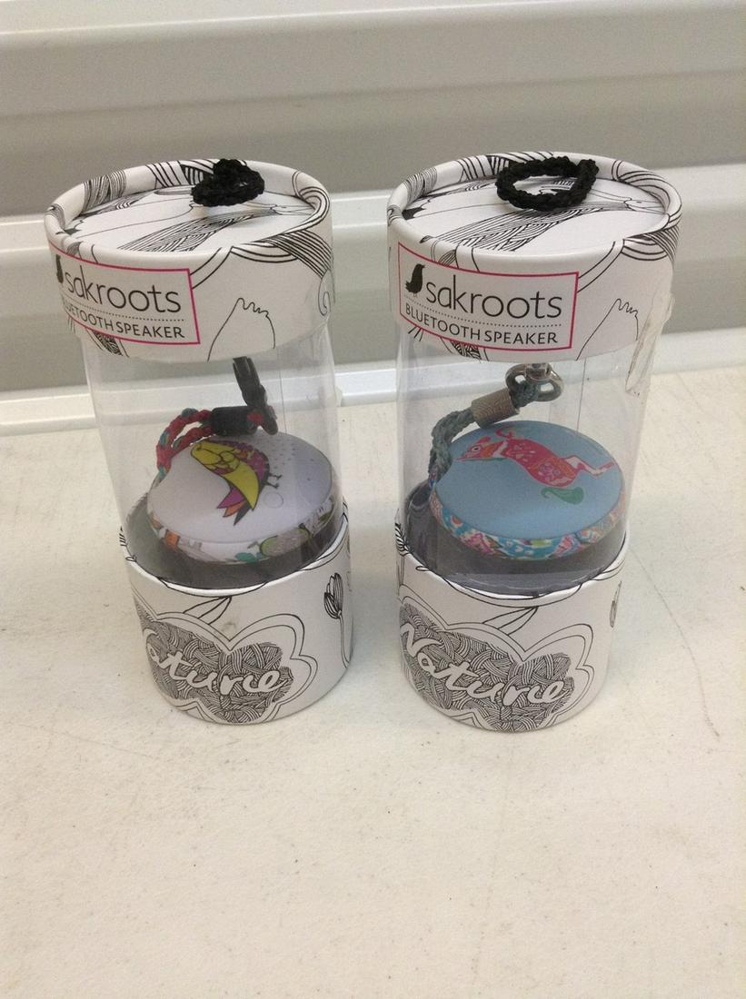 Two Sak Roots Bluetooth Speakers NIB (1 of 1)