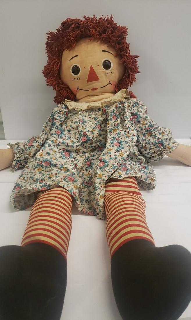 Early Raggedy Ann doll - approx. 2ft tall (1 of 1)