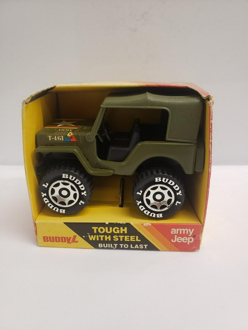 Buddy L Army Jeep in original packaging: Buddy L Army Jeep in original packaging