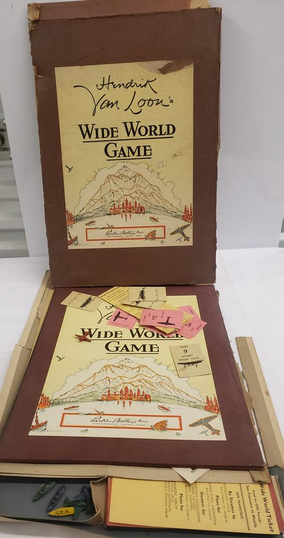 Hendrick Van Loon Wide World Game - Parker Brothers (1 of 1)